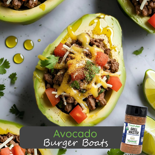 Avocado Burger Boats