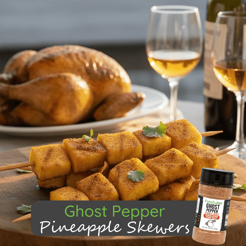 Ghost Pepper Pineapple Skewers