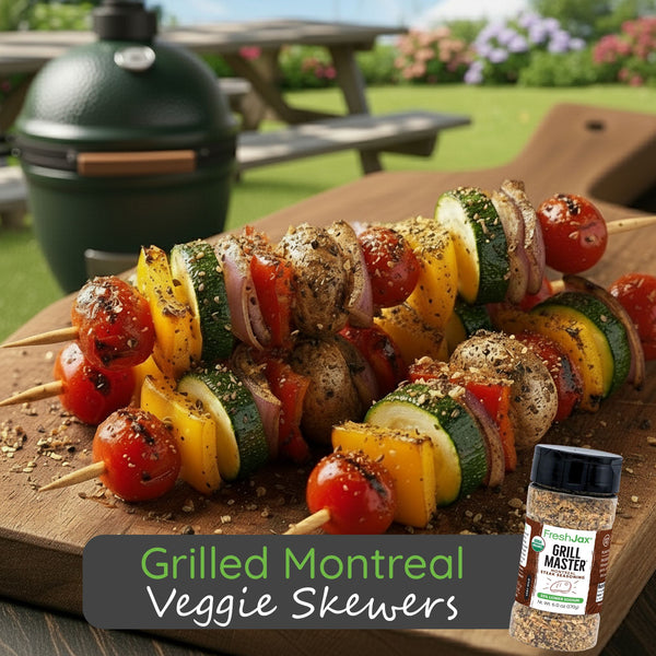 Grilled Montreal Veggie Skewers