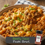 Beefy Taco Pasta Bowl
