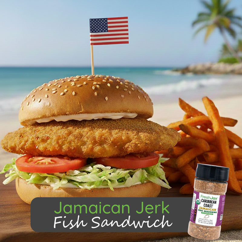 Jamaican Jerk Fish Sandwich
