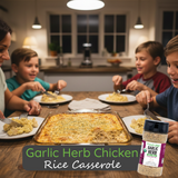 Garlic Herb Chicken & Rice Casserole