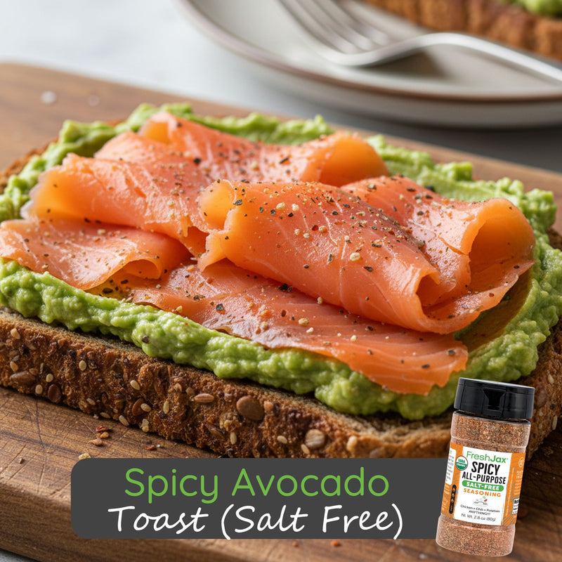 Spicy Avocado Toast (Salt Free)