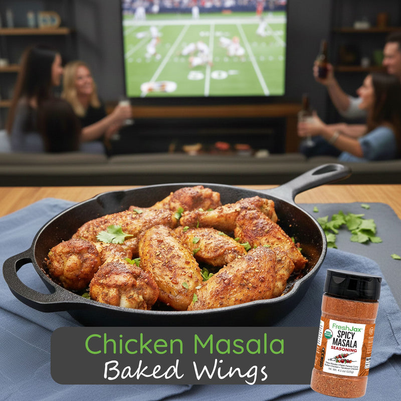Chicken Masala Baked Wings