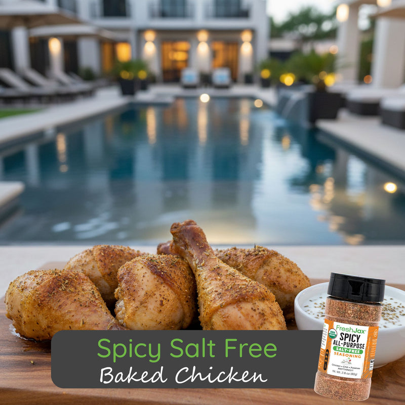 Spicy Salt Free Baked Chicken