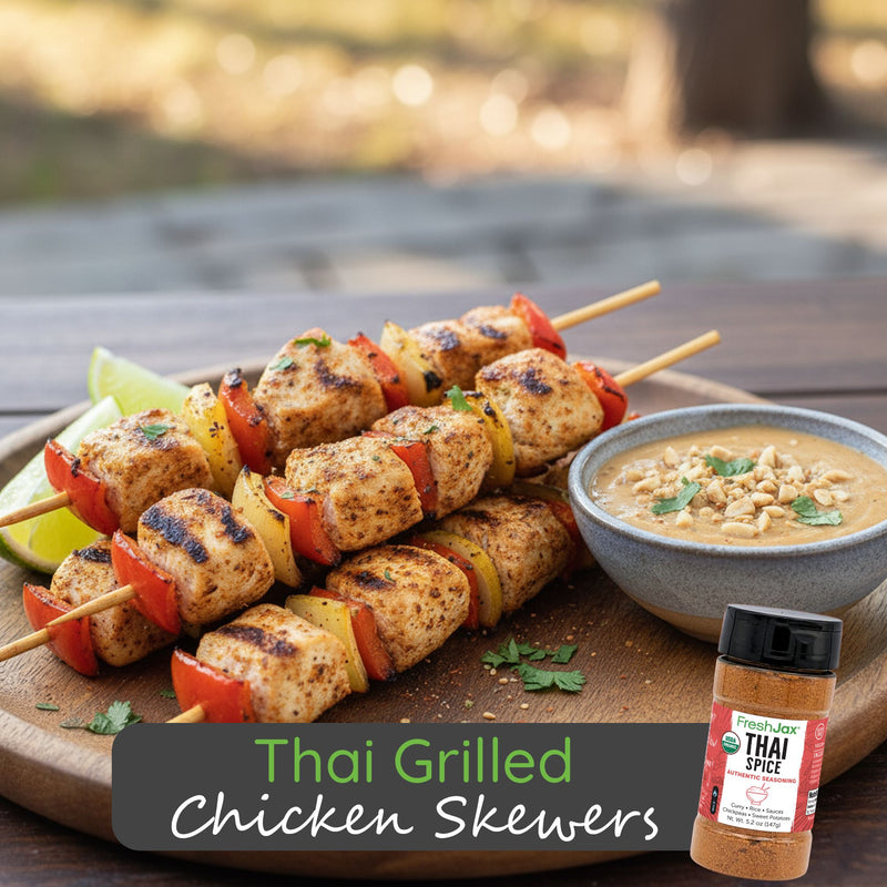 Thai Grilled Chicken Skewers