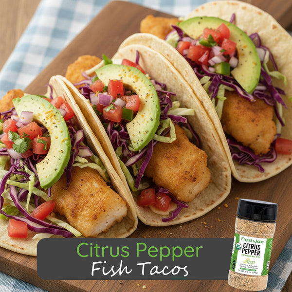 Citrus Pepper Fish Tacos