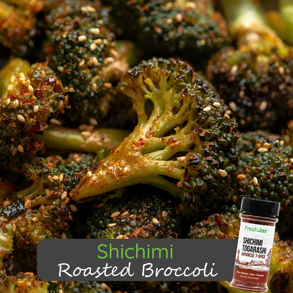 Shichimi Roasted Broccoli (Vegan)