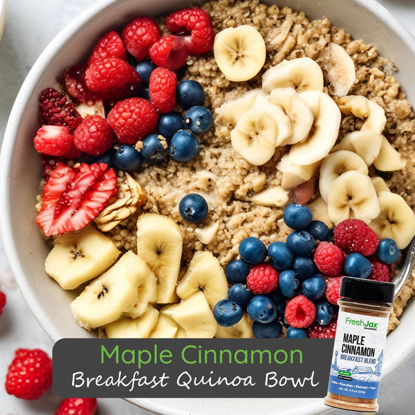 Maple Cinnamon Breakfast Quinoa Bowl