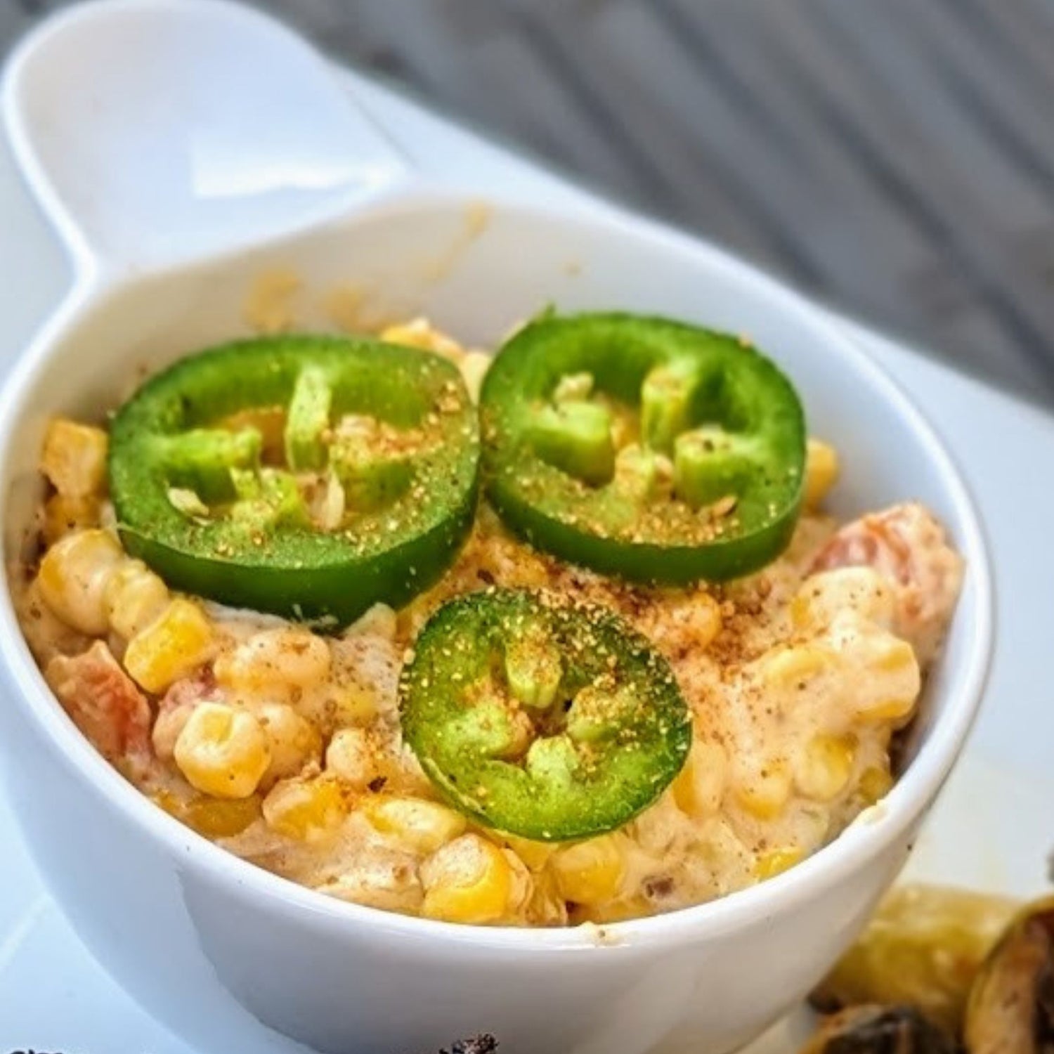 Creamed Corn with Jalapenos and Spices