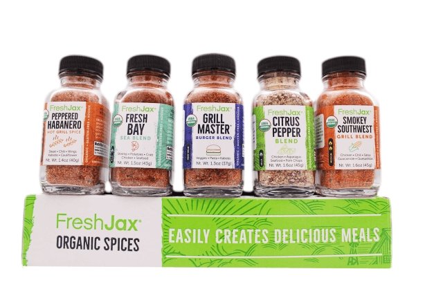 Organic Grilling Seasonings 5 pack sampler gift set
