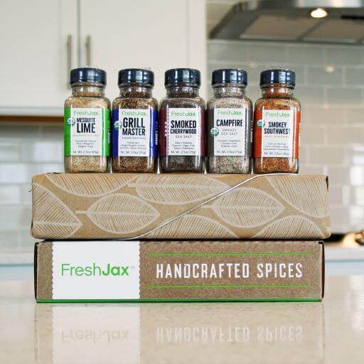 freshjax Organic smoked seasonings 5 pack sampler gift set
