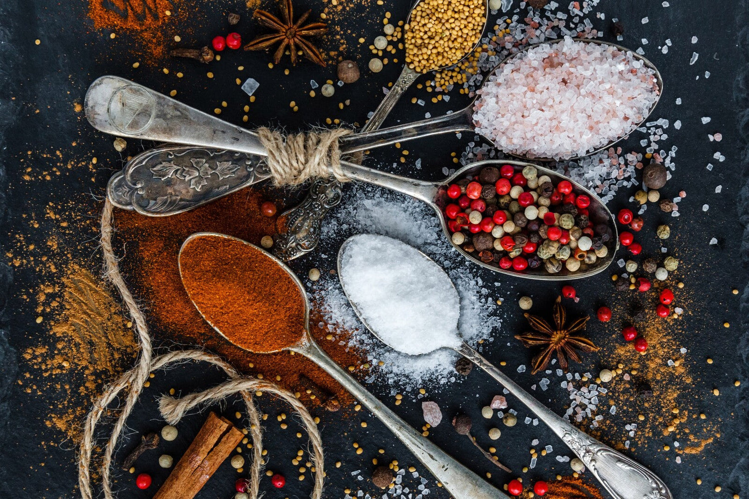 Mexican Spices: Paprika, Himalayan Pink Salt, Sea Salt, Anise, Ceylon Cinnamon