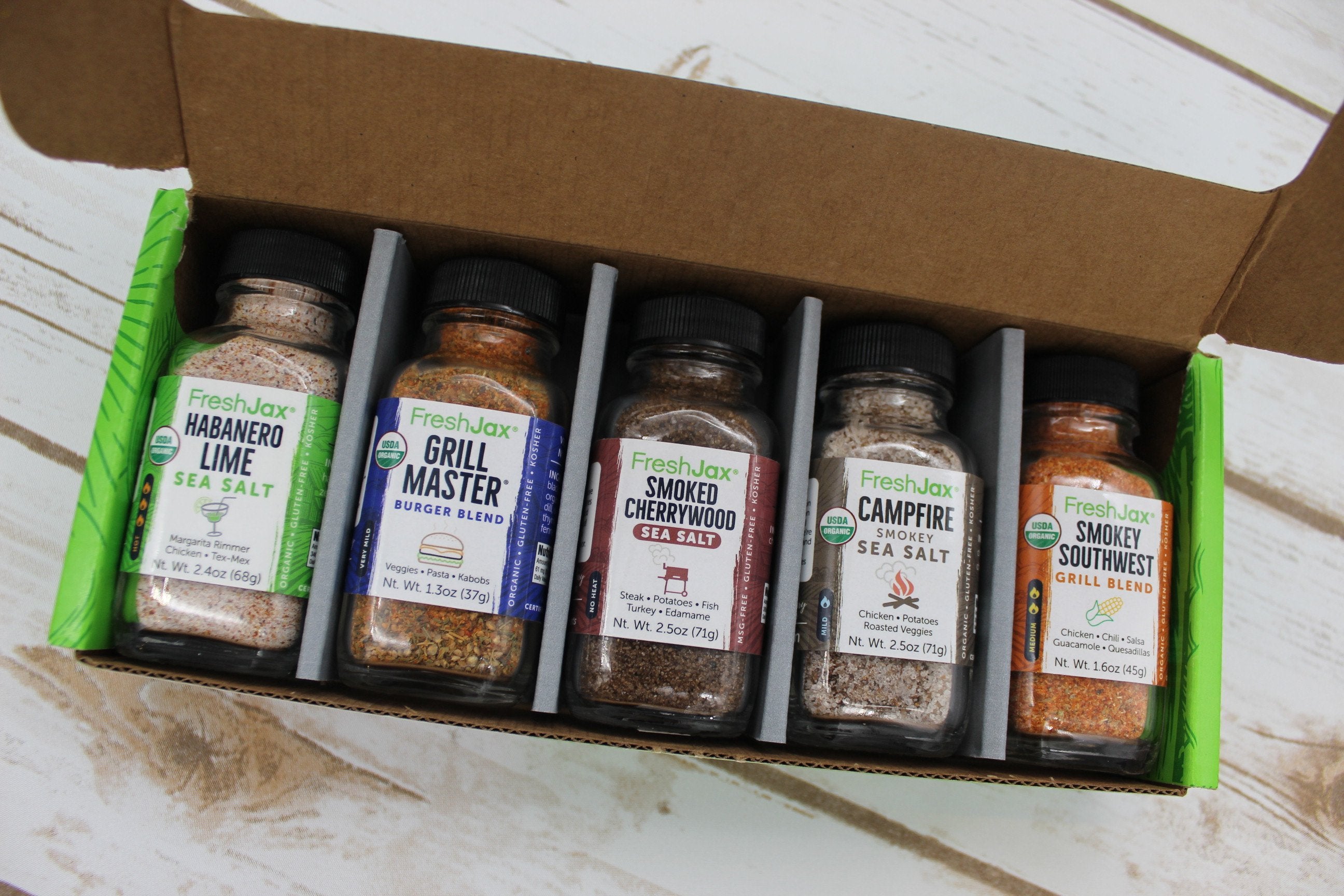 FreshJax Organic Spices Sampler 5-Packs