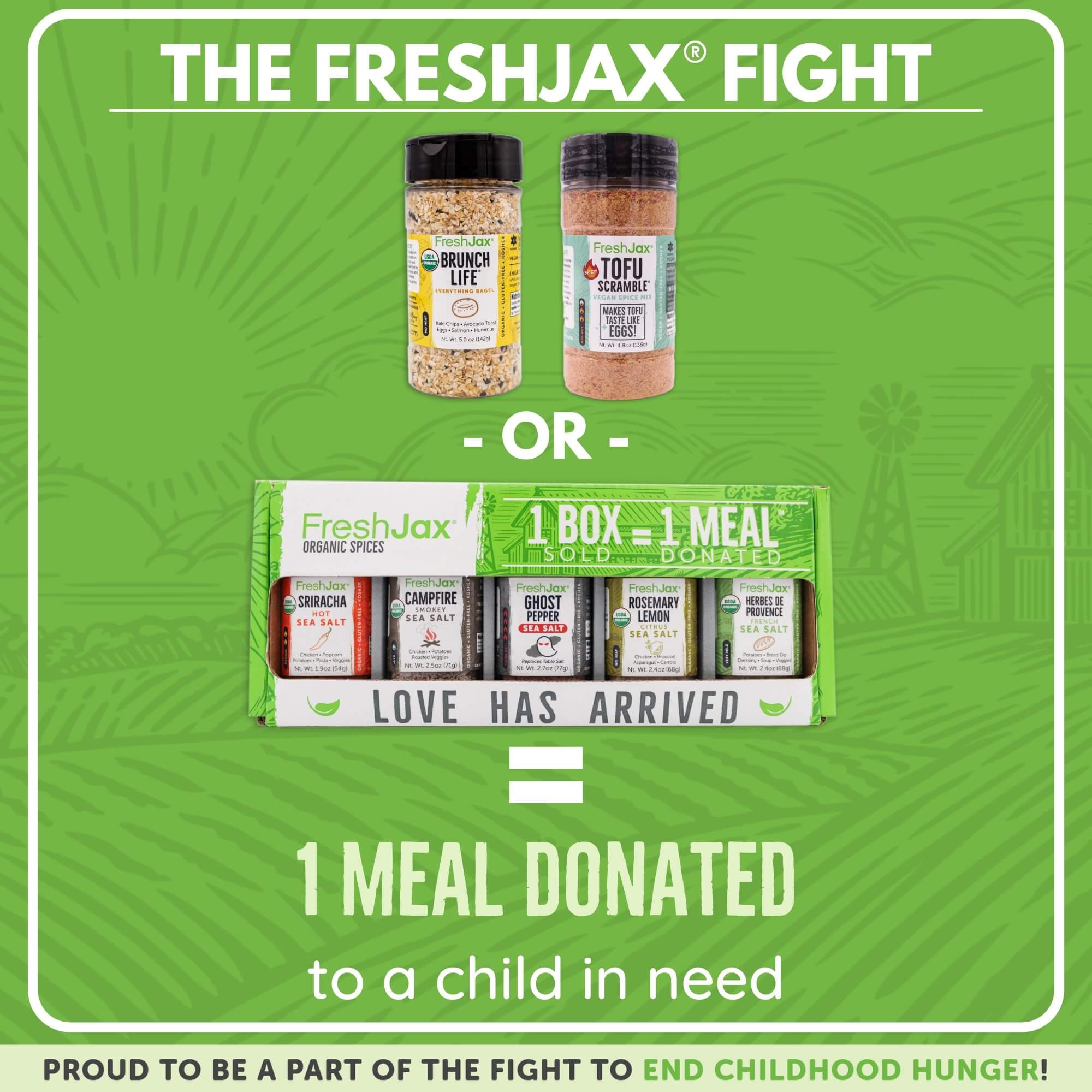 FreshJax 1 box = 1 Meal Donation Program