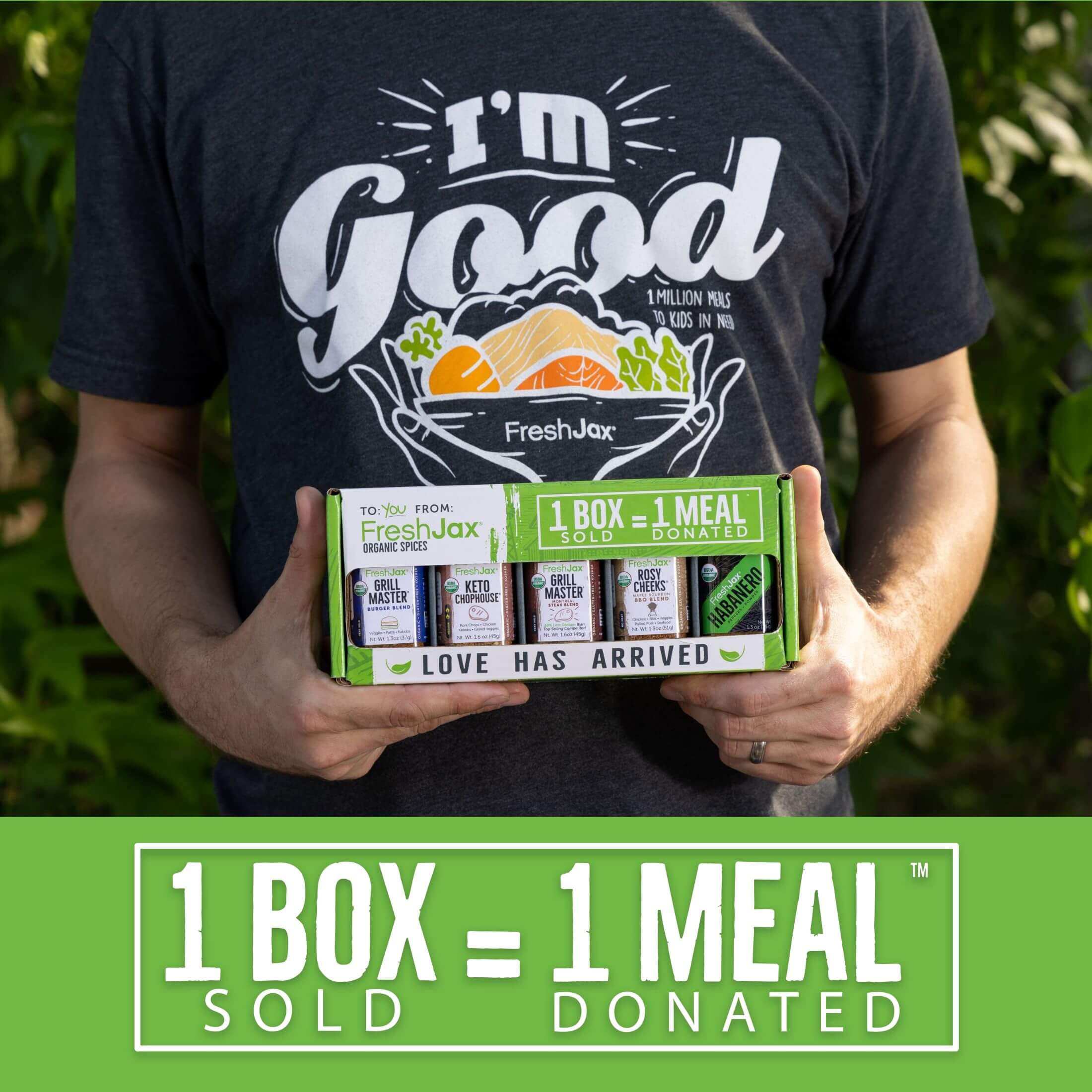 1 Box Sold = 1 Meal Donated
