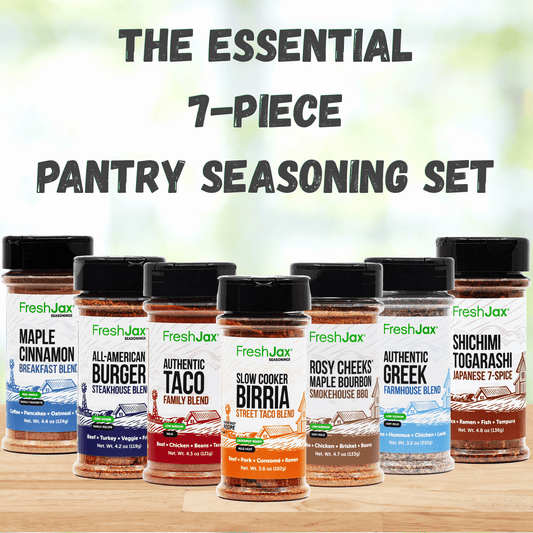 The Essential 7-Piece Pantry Seasoning Set