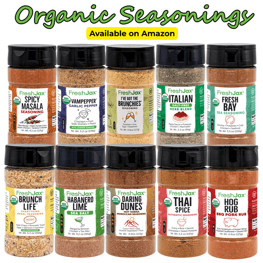 FreshJax Organic Seasonings (Available on Amazon)