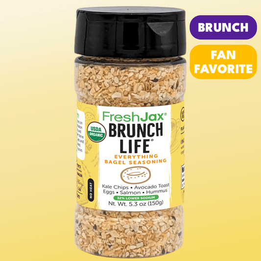 Brunch Life® Organic Everything Bagel Seasoning – Low Sodium Savory Blend – A Flavorful Start to Every Morning