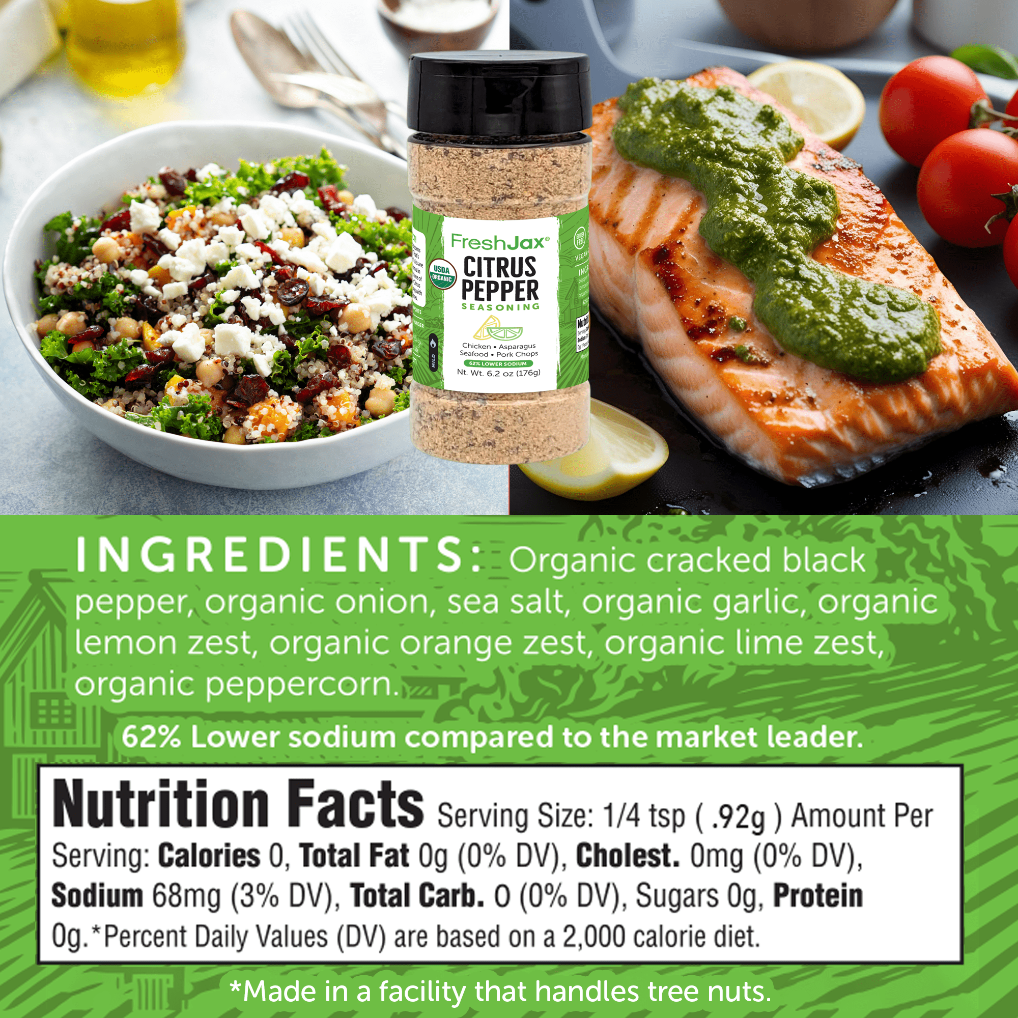 Citrus Pepper Herb Seasoning Organic