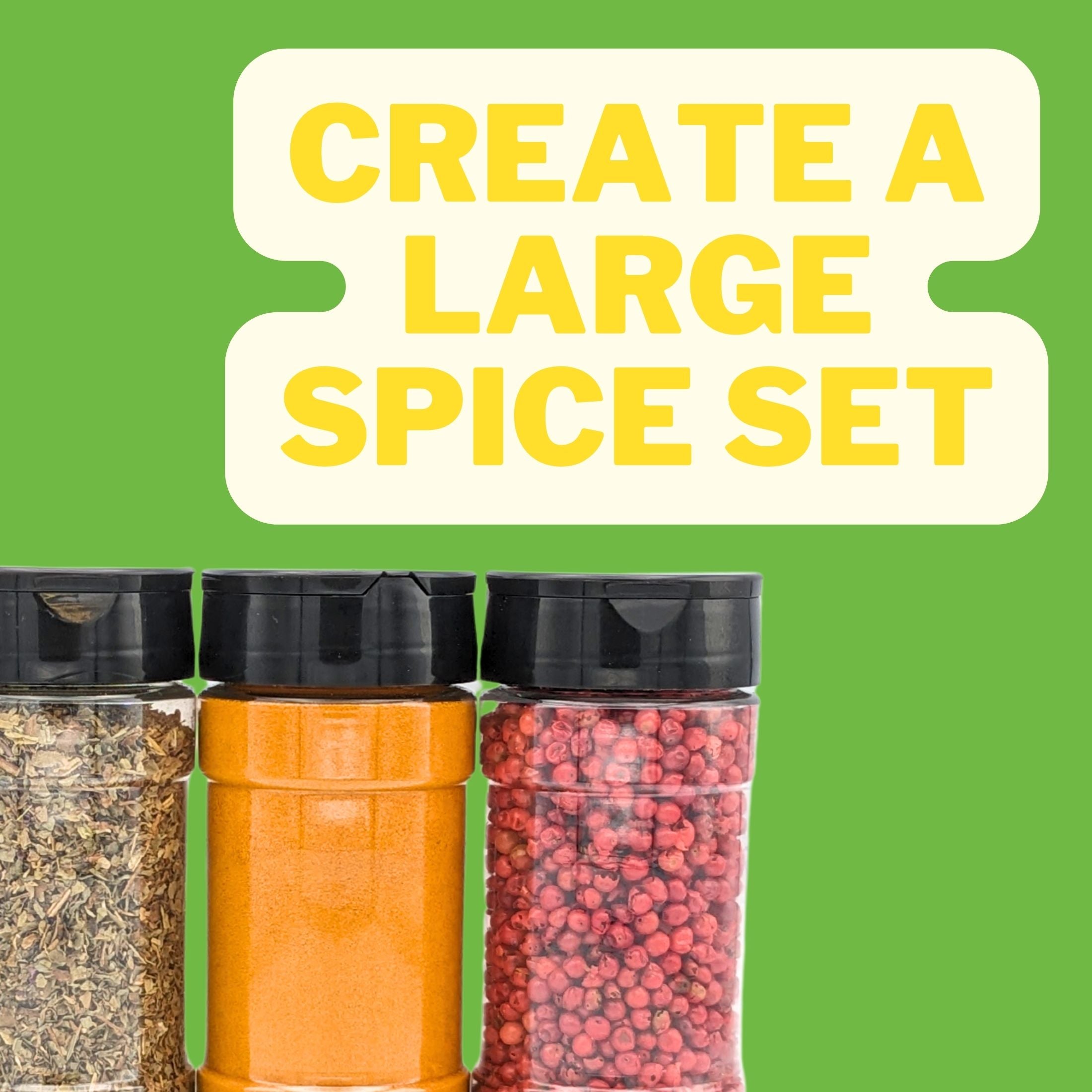 Build Your Own Spice Set with Large Bottles