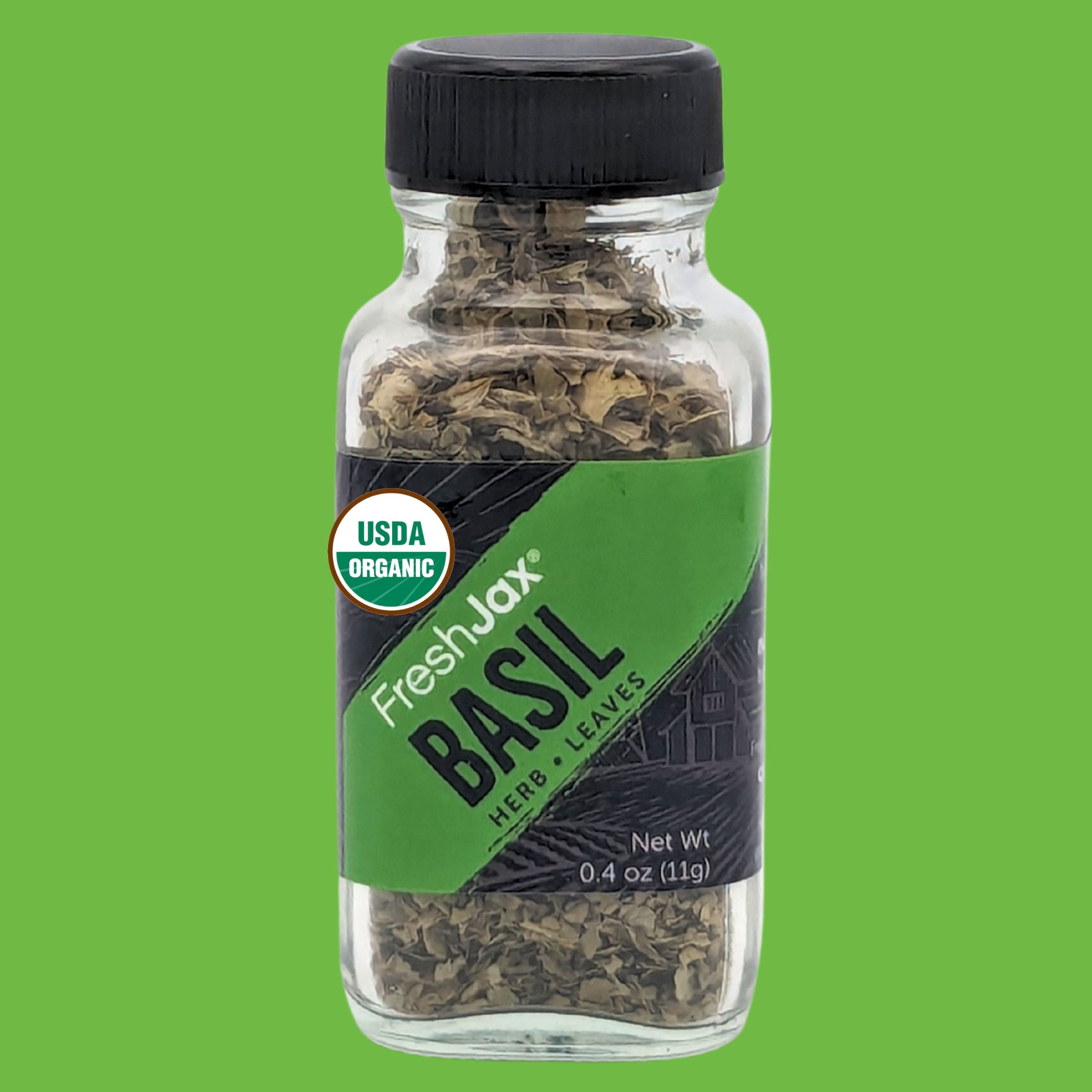 FreshJax Organic Basil Leaves - Sampler Size