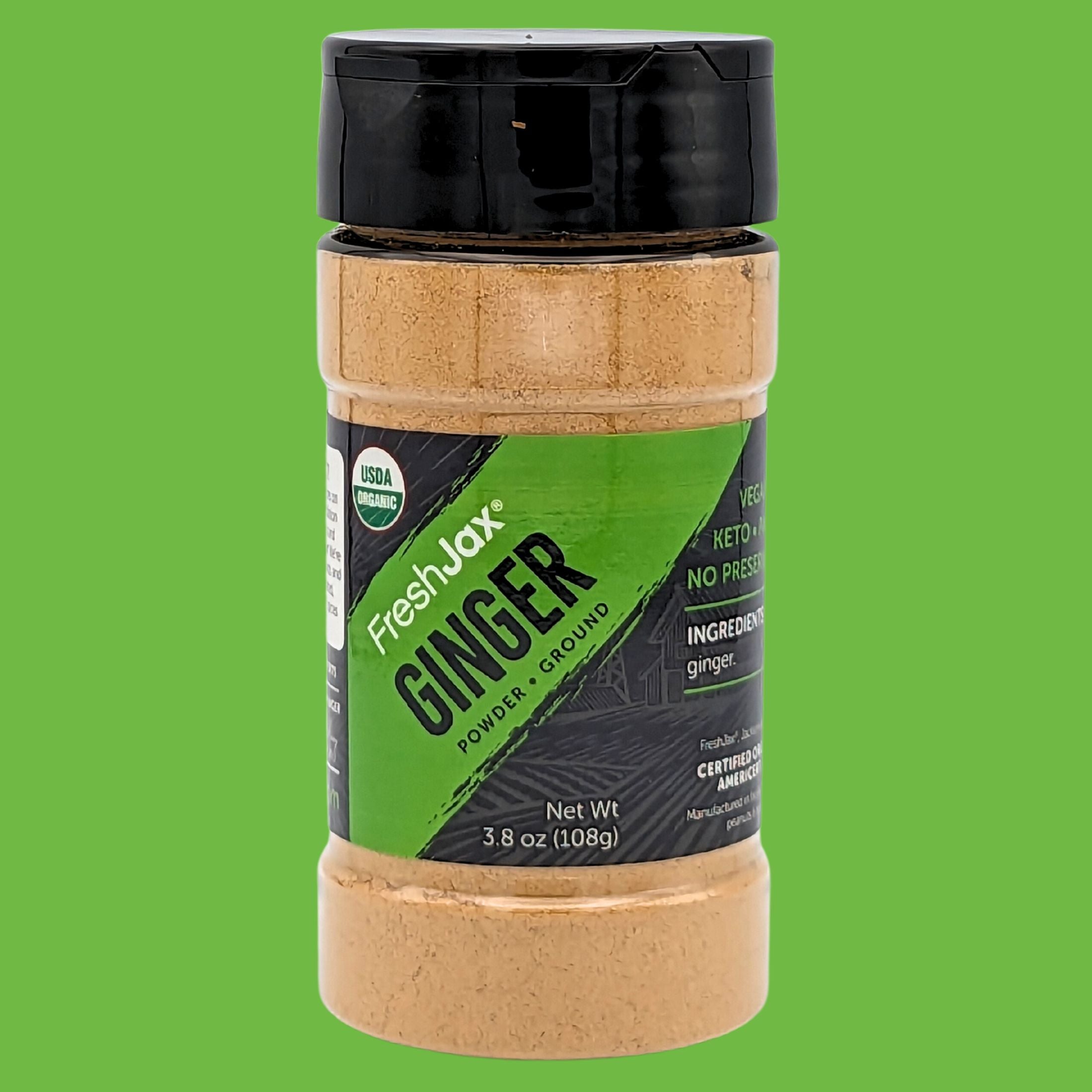 FreshJax Organic Spices : Ground Ginger Powder