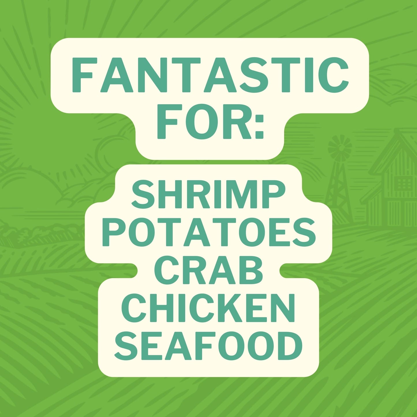 Fantastic With: Shrimp Potatoes Crab Chicken Seafood