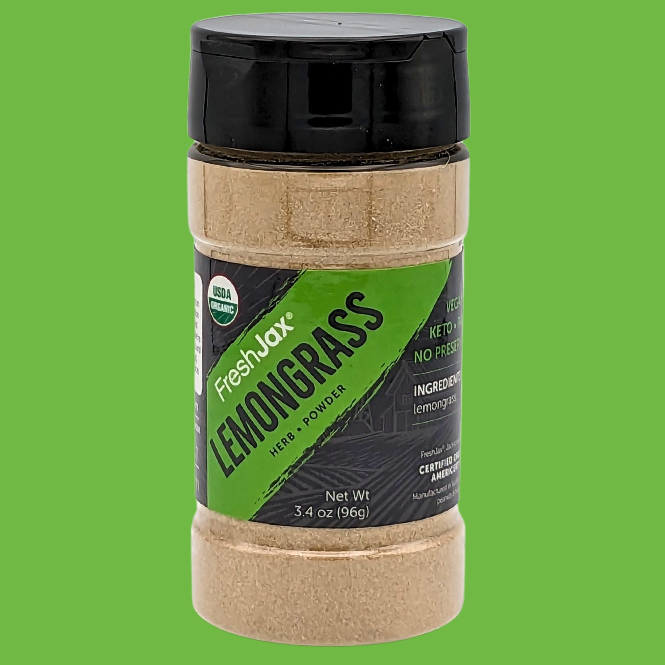 FreshJax Organic Spices Lemongrass Powder