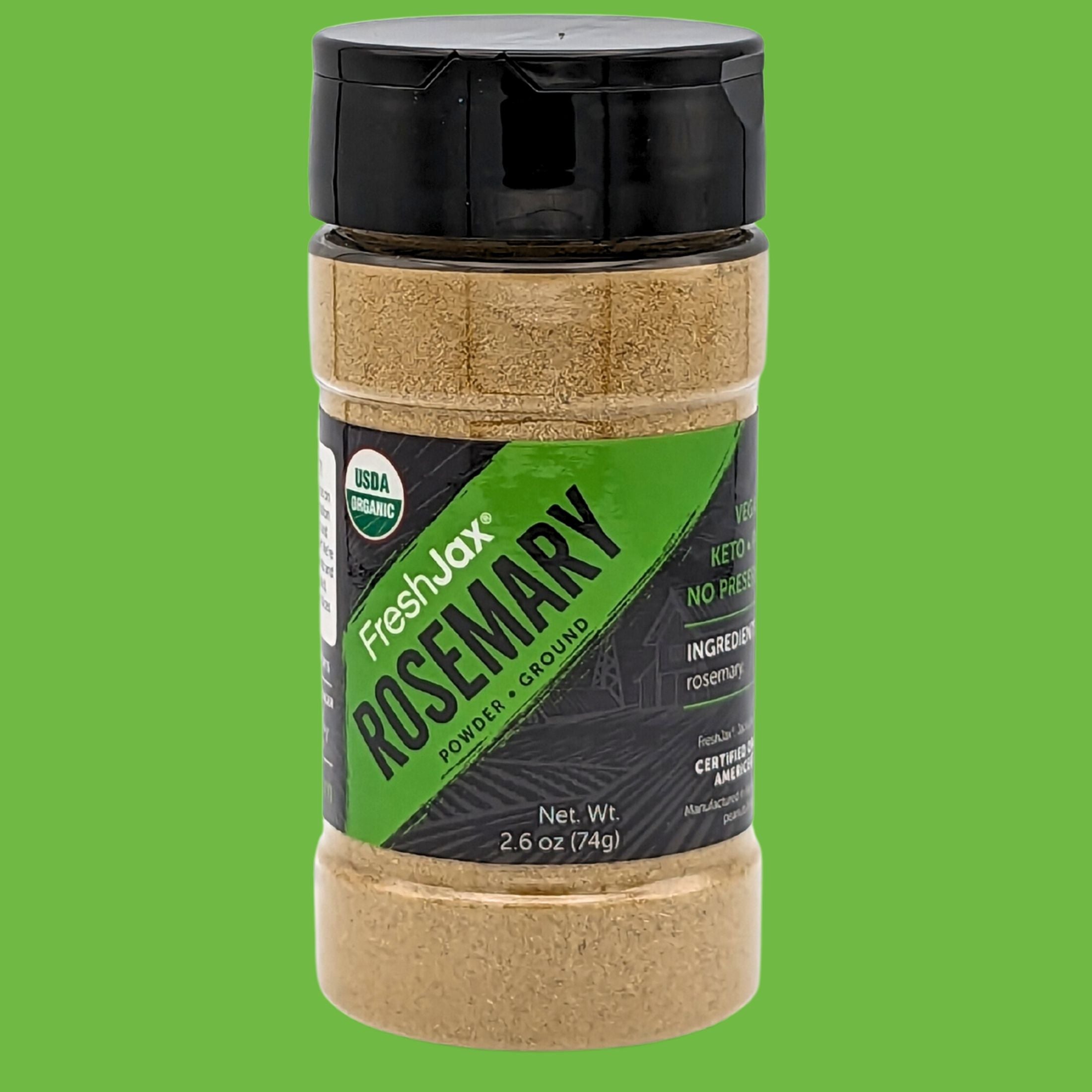 FreshJax Organic Spices Ground Rosemary Powder