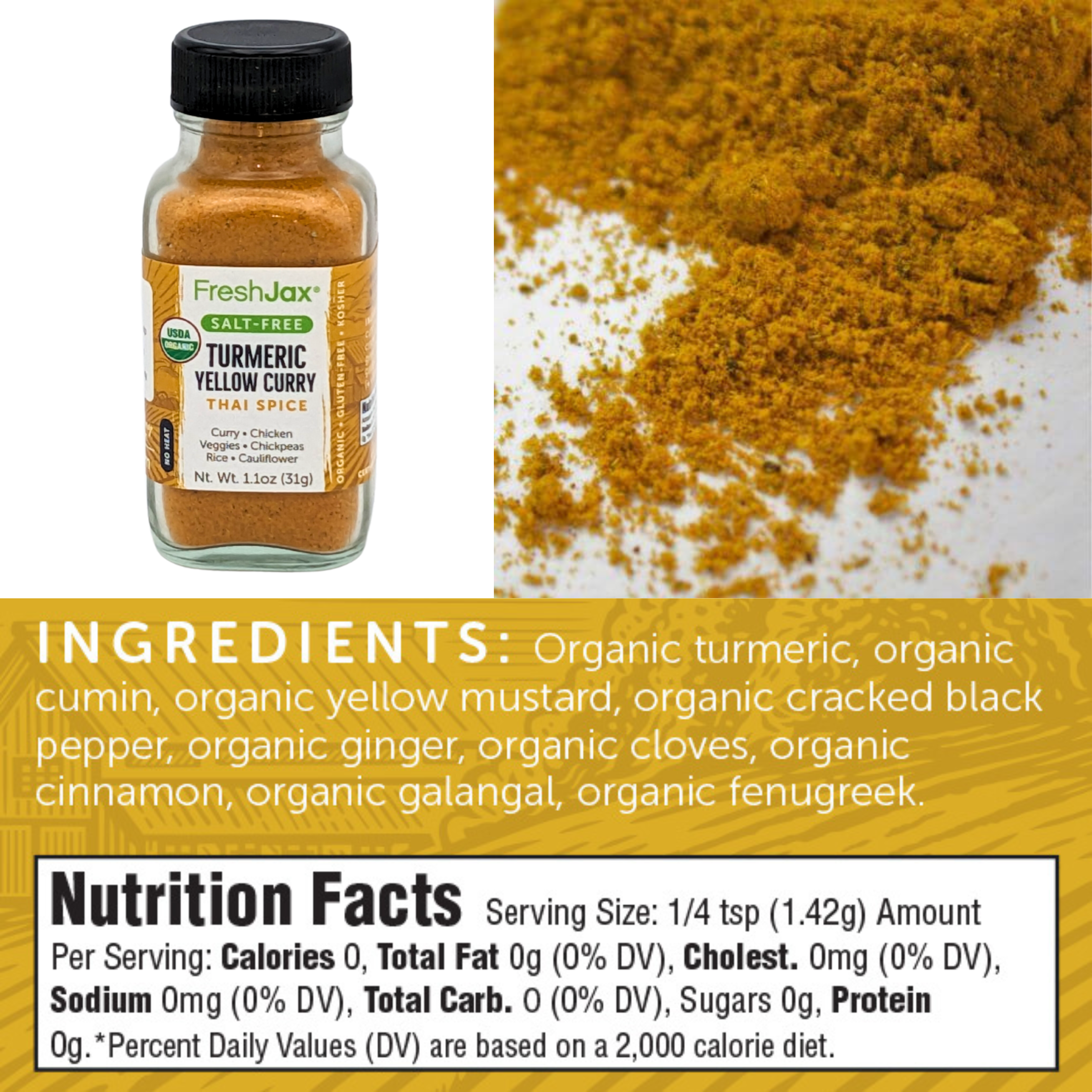 https://freshjax.com/cdn/shop/files/FreshJaxOrganicSpicesSalt-FreeTurmericYellowCurryIngredientsandNutritionalInformation.png?v=1682599269&width=2200