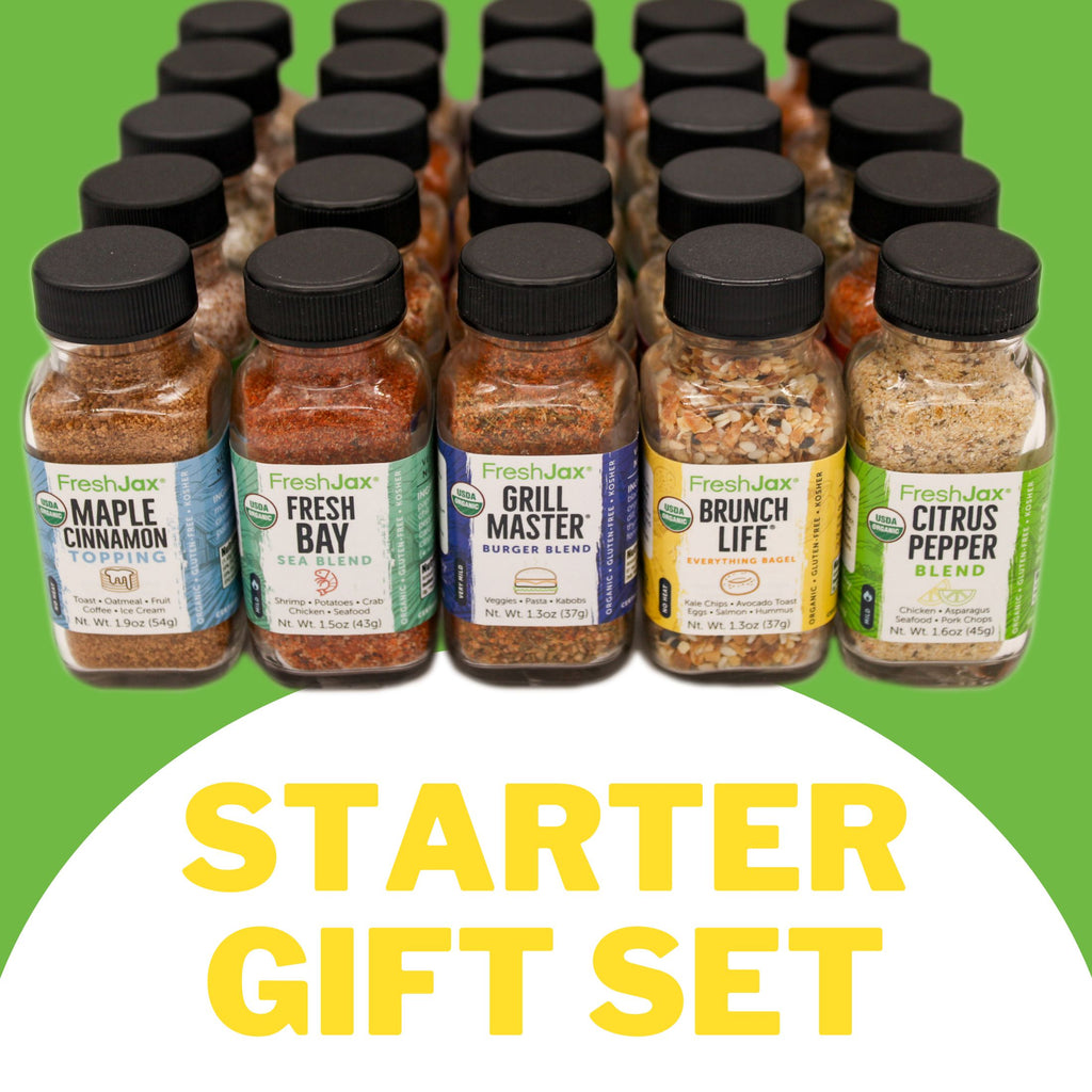 Freshjax Hot & Spicy Seasonings Gift Set, Set of 5