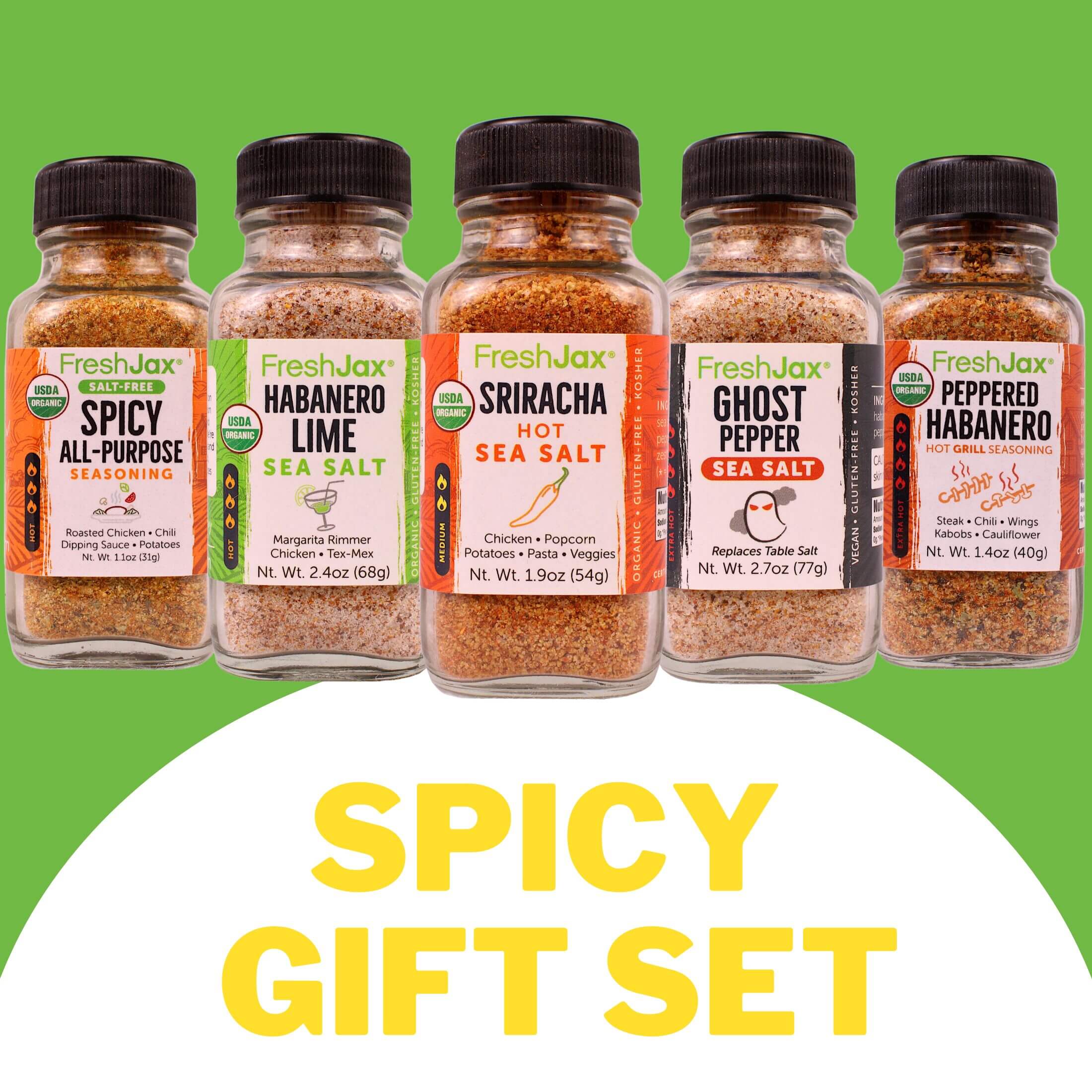 FreshJax Hot & Spicy Seasonings Gift Set