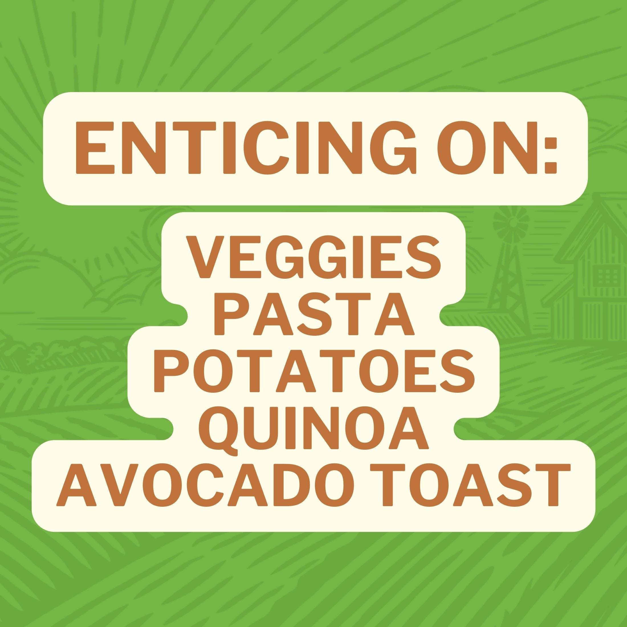 Enticing On: Veggies Pasta Potatoes Quinoa Avocado Toast