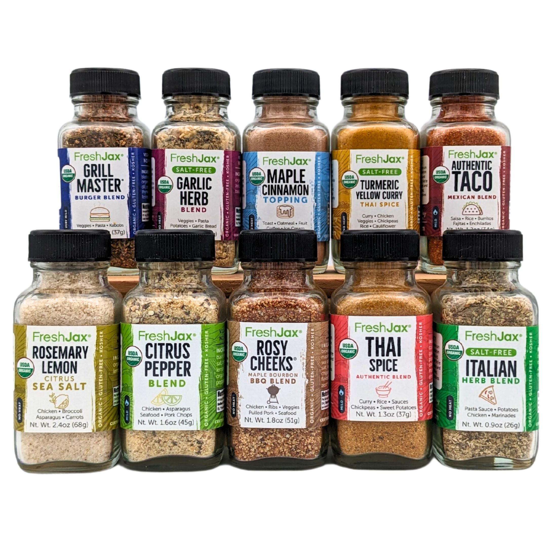 https://freshjax.com/cdn/shop/files/FreshJaxOrganicSpicesVeggieLover_sSeasonings10-Pack.jpg?v=1687447967