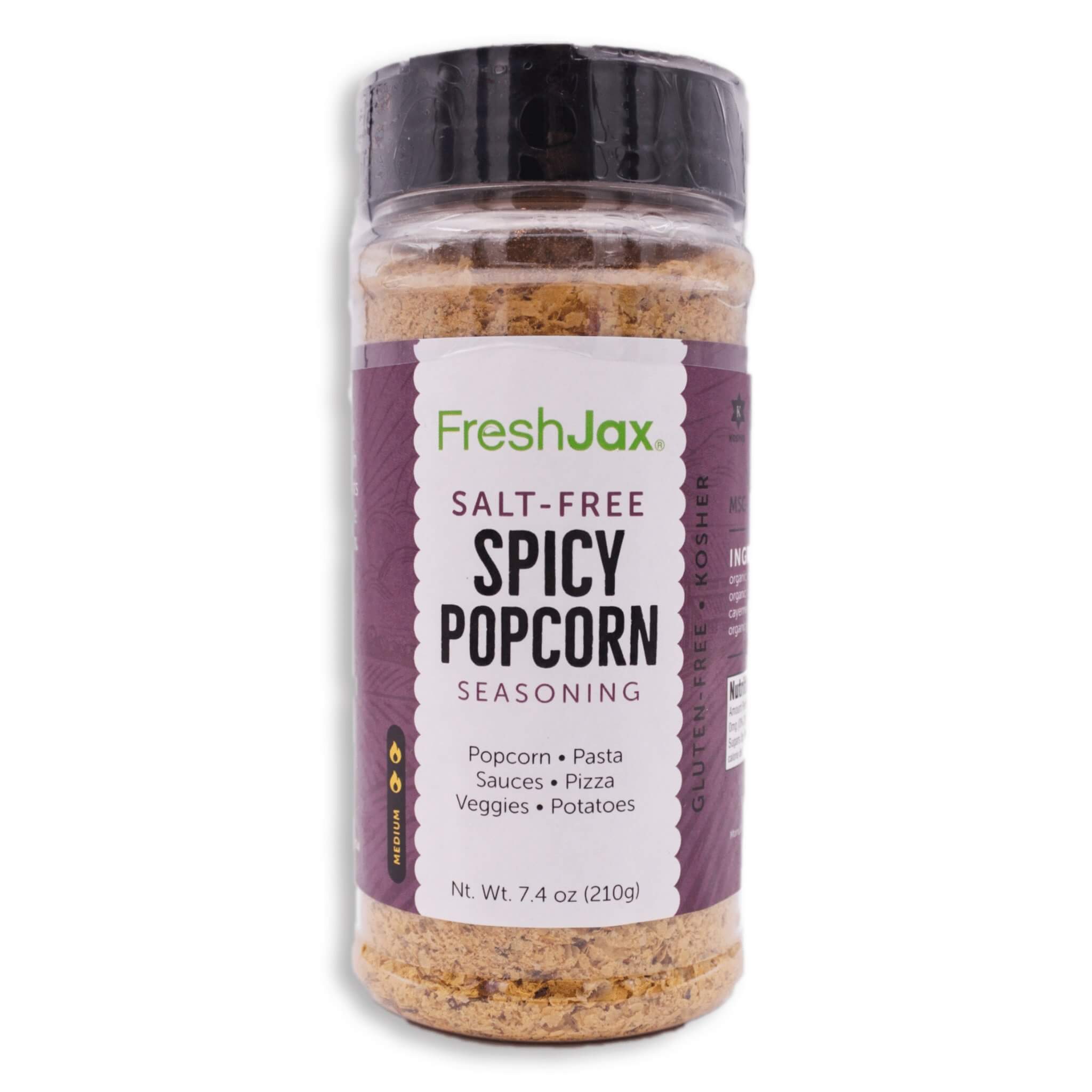 Extra Large Bottle of FreshJax Spicy Popcorn Seasoning