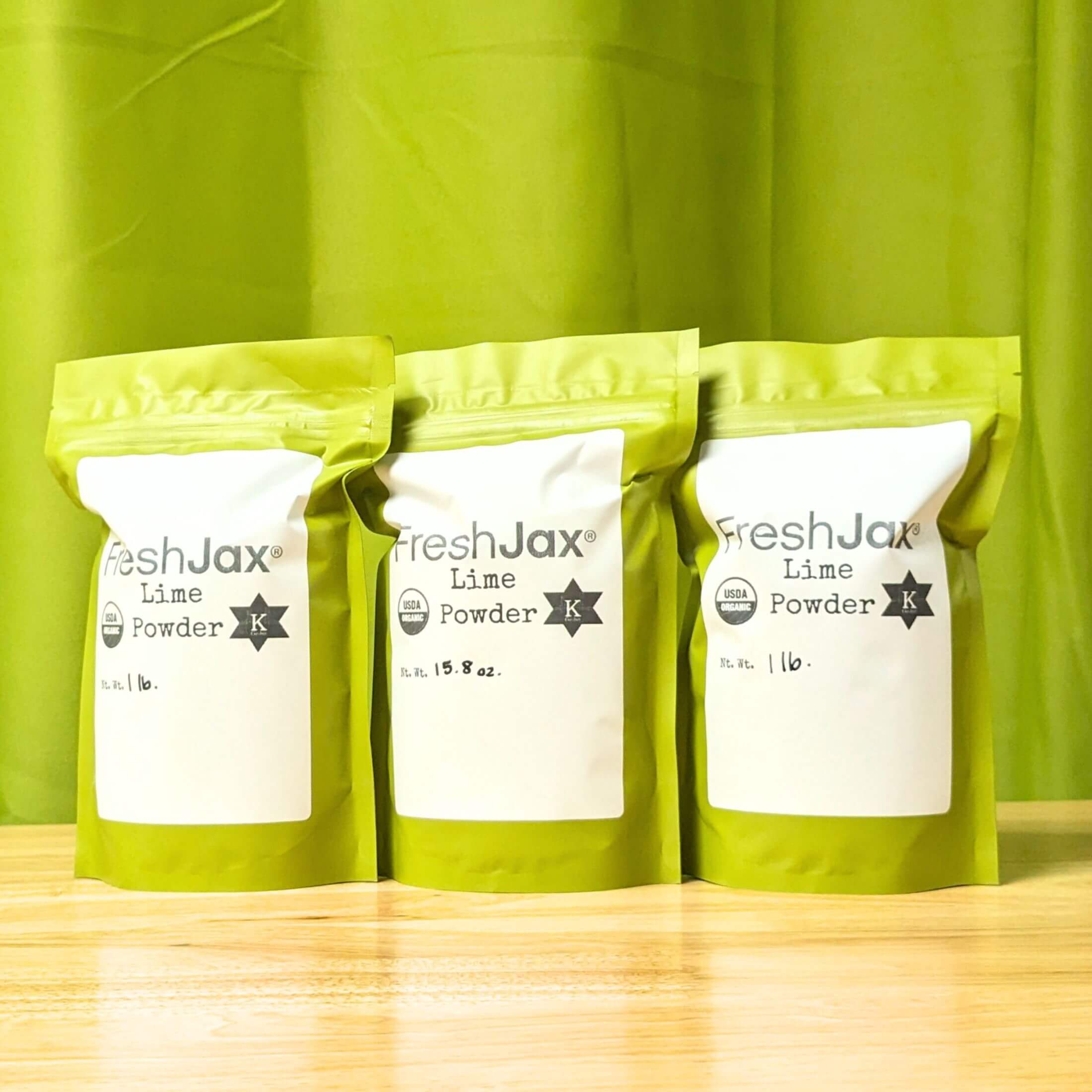 FreshJax Organic Lime Powder in Bulk Bags