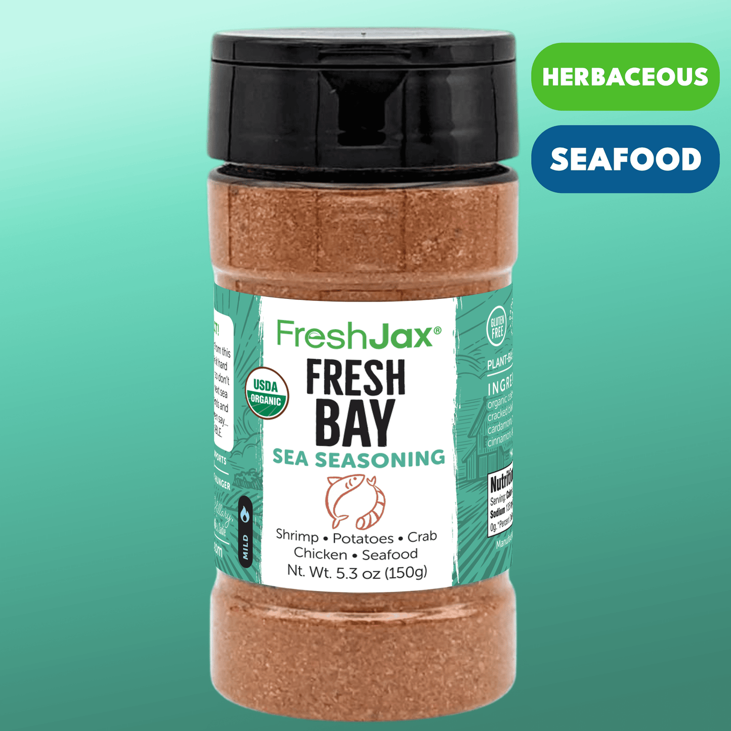 Organic Fresh Bay Sea Seasoning – Low Sodium Coastal Flavor
