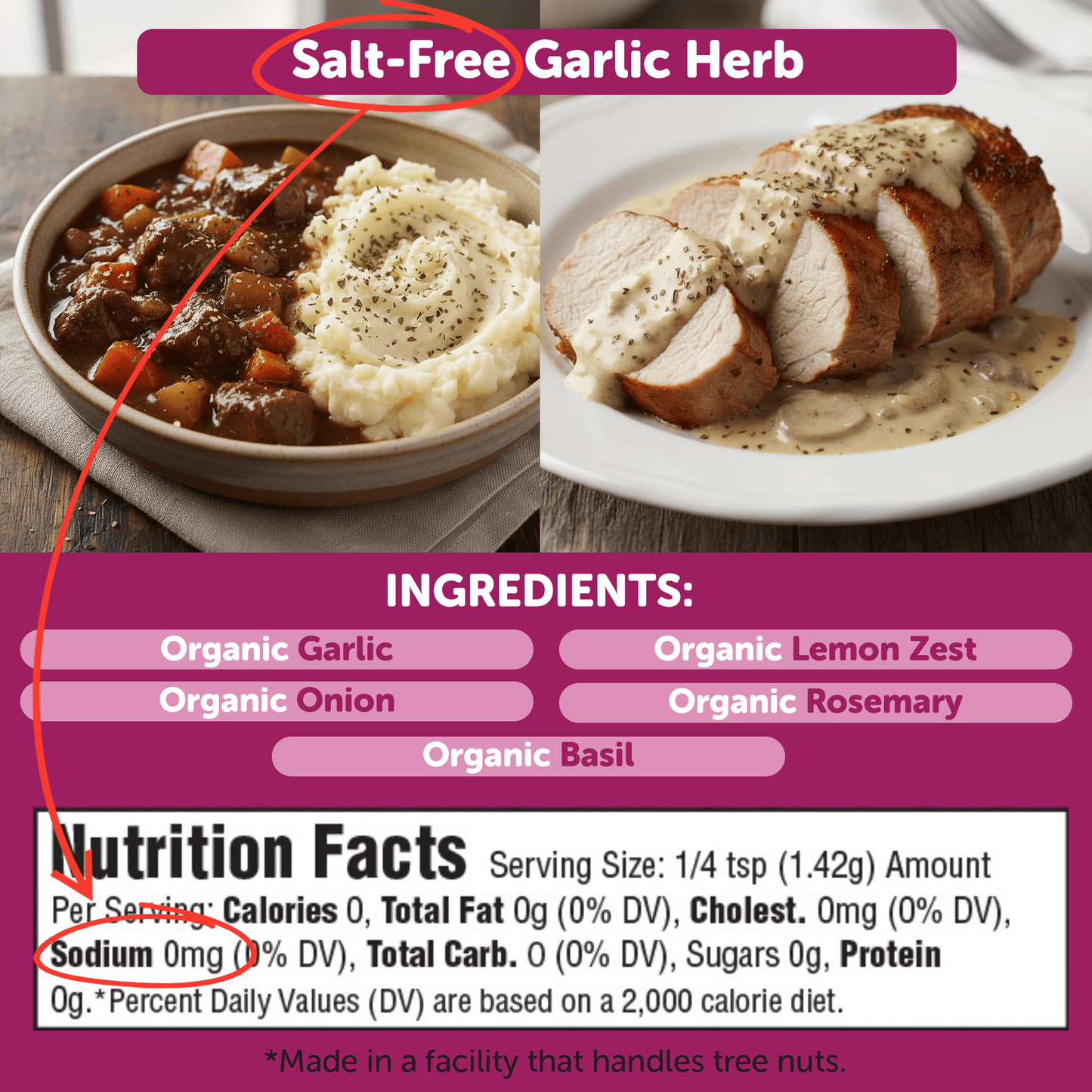 Garlic Herb Seasoning 🧄🌿 – Salt-Free Flavor for Every Meal