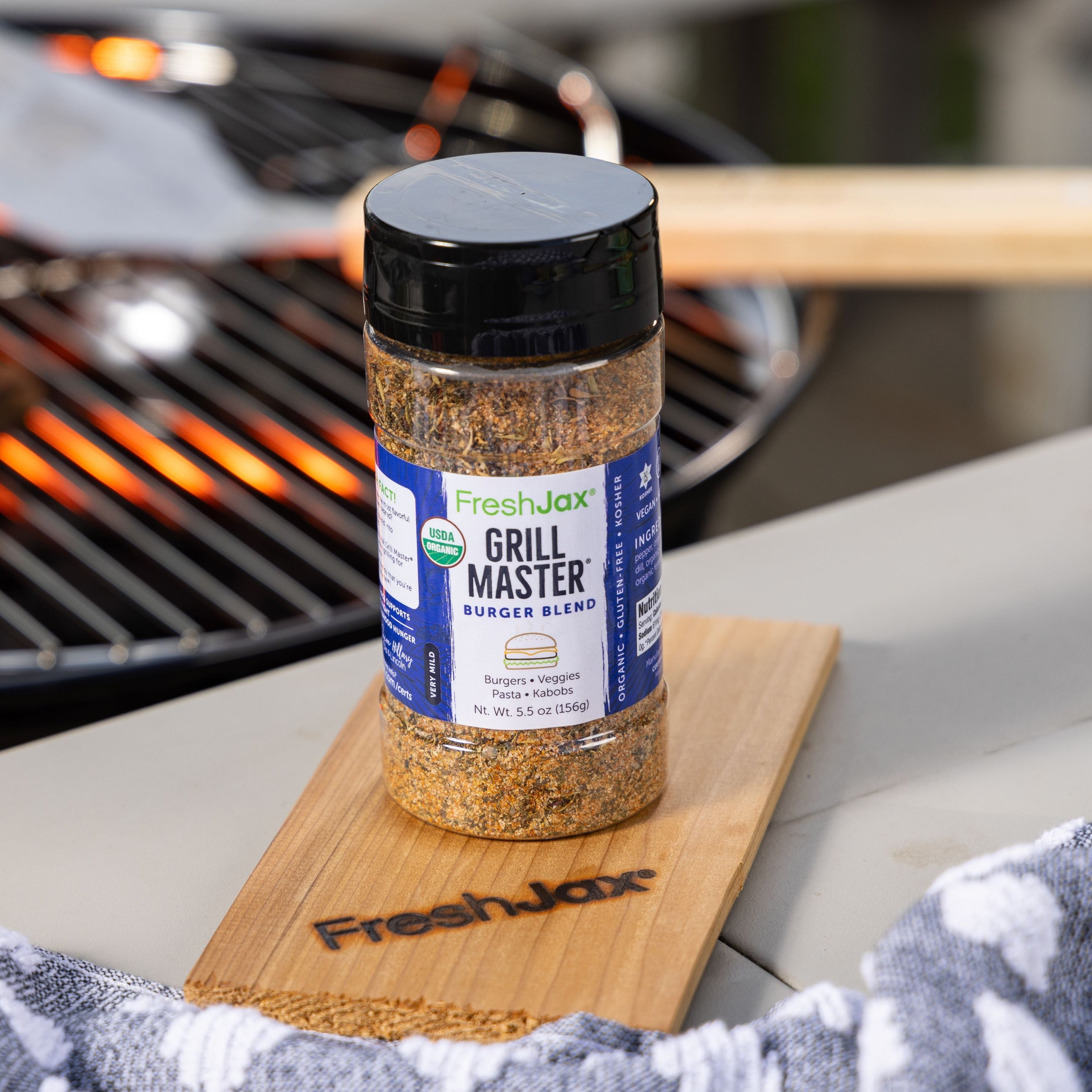 Grill Master Organic Burger Seasoning – Low Sodium Bold & Smoky