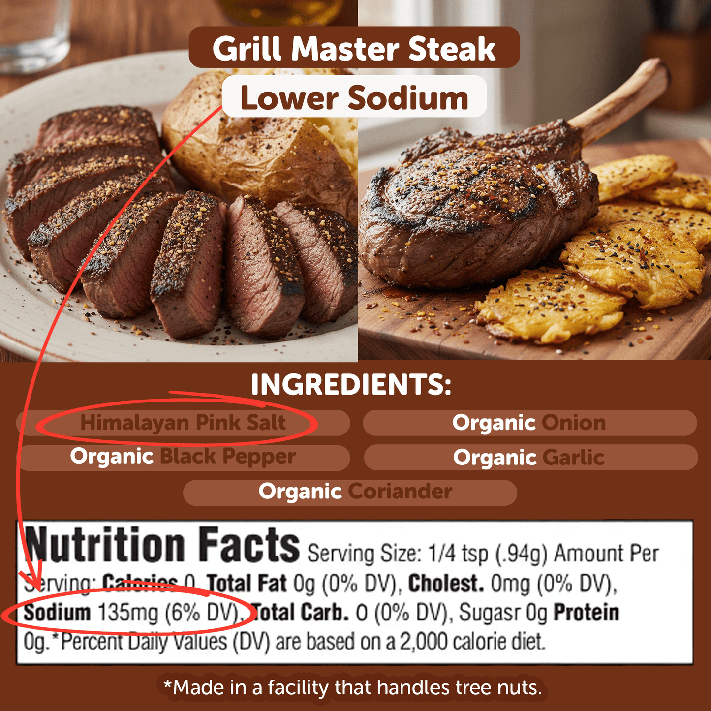 Grill Master Montreal Steak Blend – Full Flavor, 50% Less Sodium!