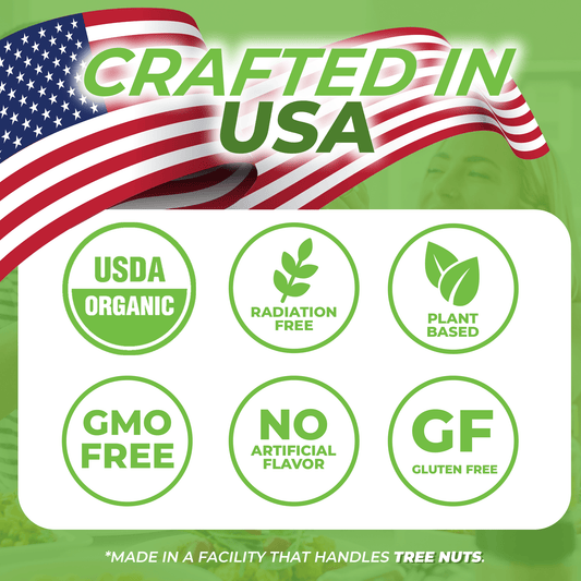 Certified USDA Organic spices – made in the USA, non-GMO, radiation free, All-natural, gluten-free spices with no artificial flavors