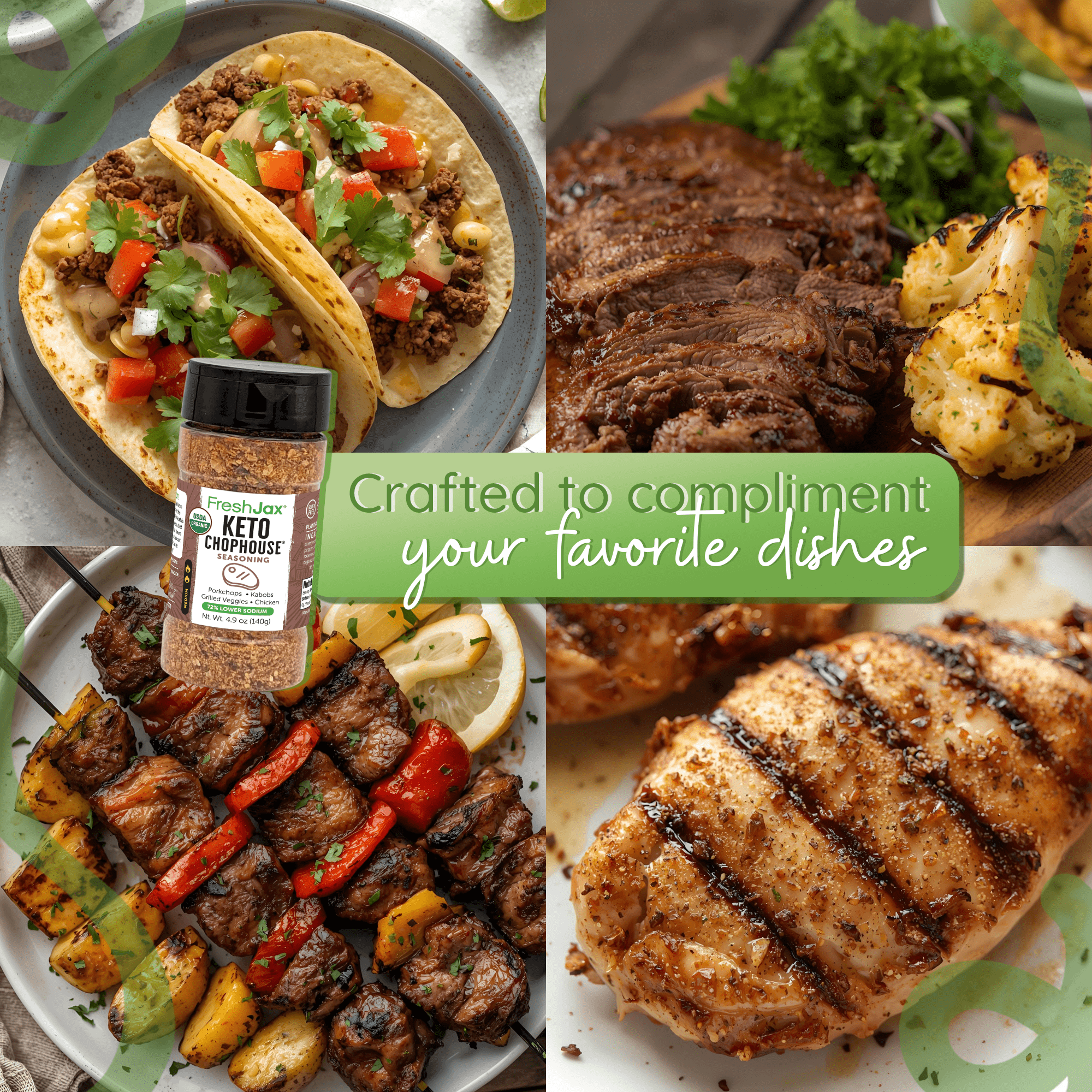 Keto Chophouse® Organic Steak Seasoning – Bold Flavor for Steak, Pork & Veggies