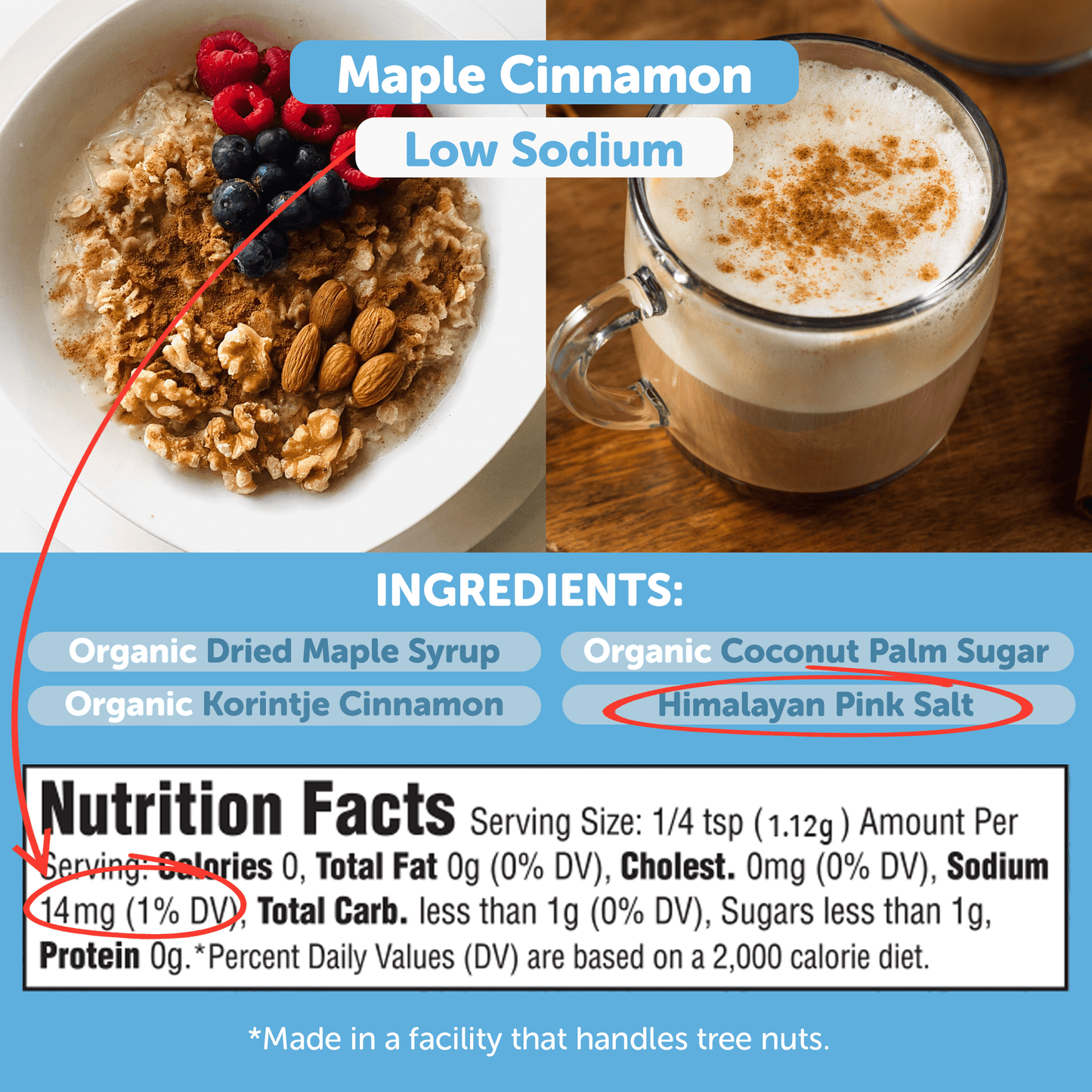 Organic Maple Cinnamon Blend – Cozy Sweetness in Every Sprinkle