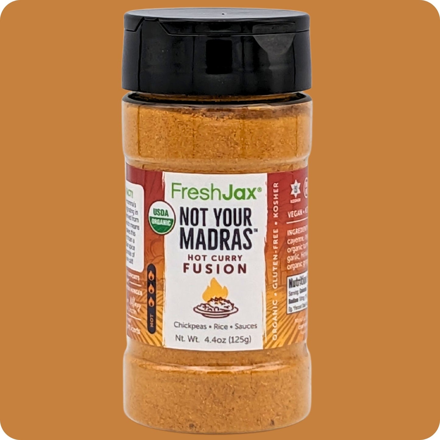 FreshJax Organic Spices Not Your Madras Hot Curry Fusion