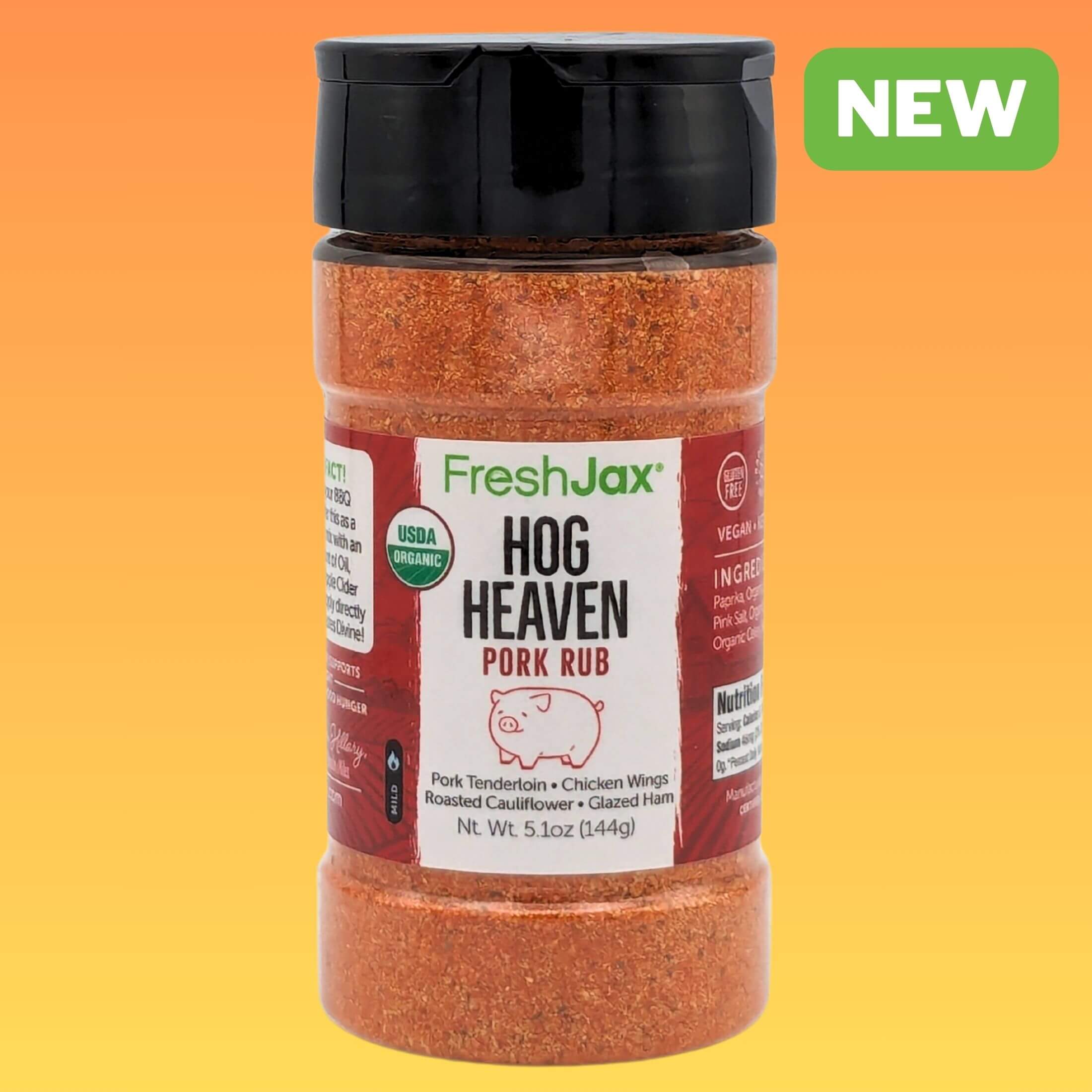 FreshJax Hog Heaven Organic Pork Rub - Large Bottle