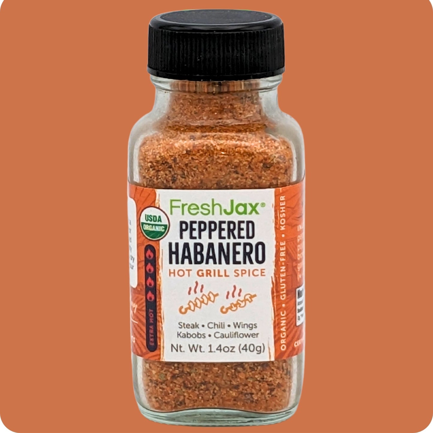 Sampler Sized Peppered Habanero Hot Grill Spice