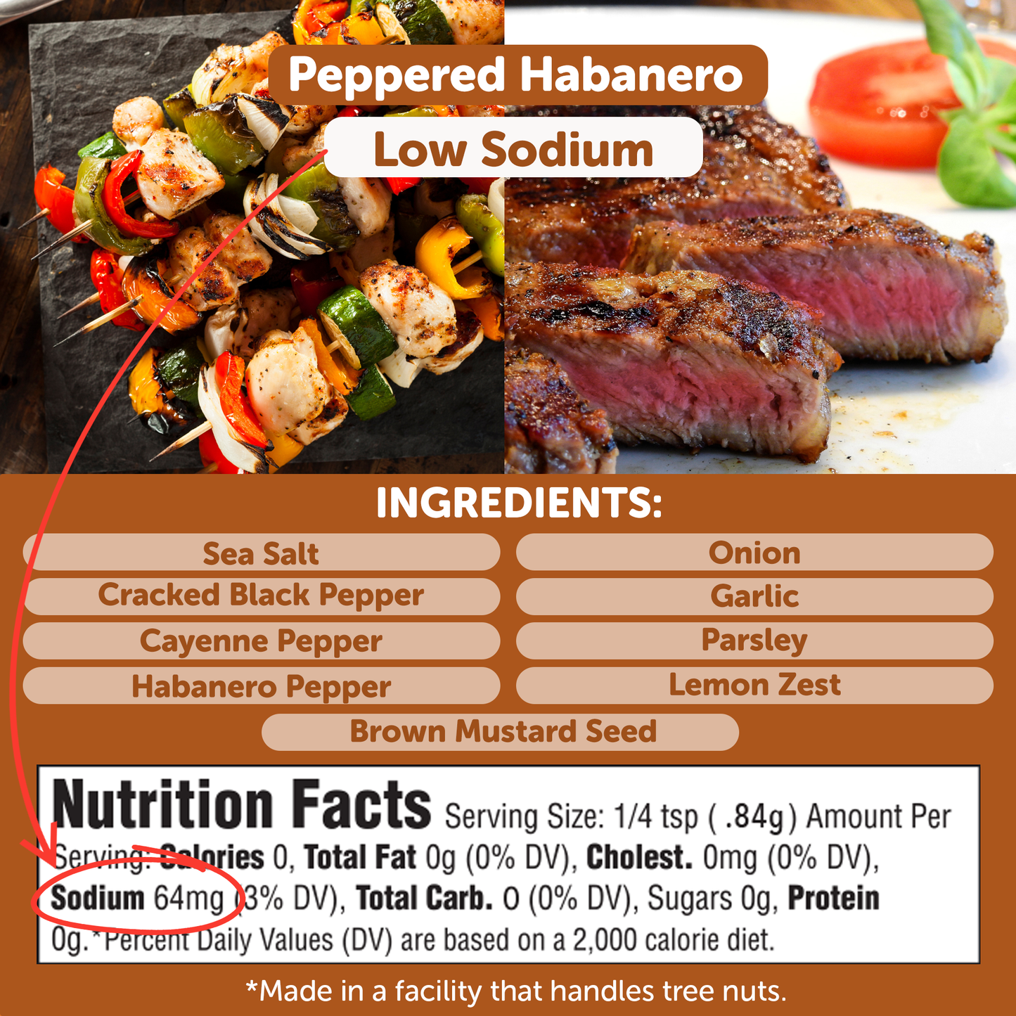 Peppered Habanero Hot Grill Spice – Low Sodium Fiery Blend
