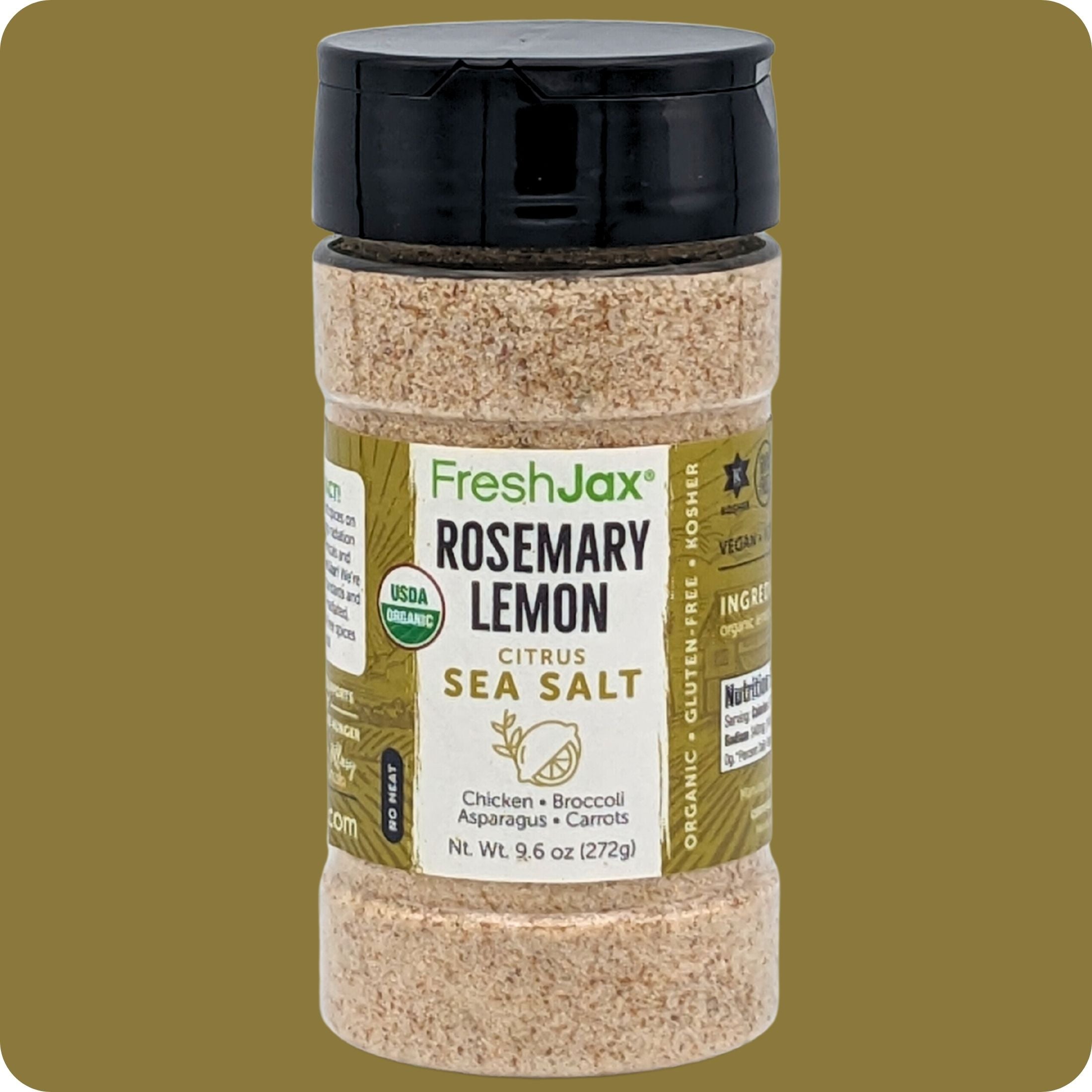 FreshJax Organic Spices Rosemary Lemon Citrus Sea Salt