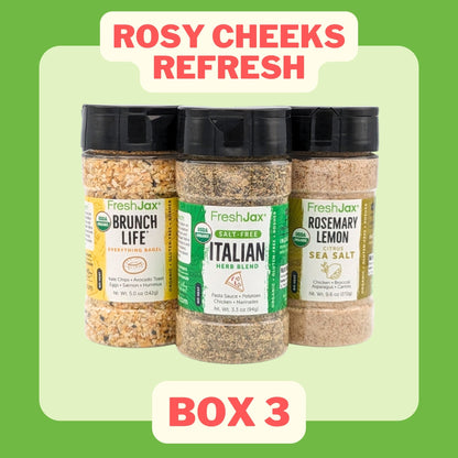 Rosy Cheeks ReFresh Box 3 : Brunch Life, Italian, Rosemary Lemon